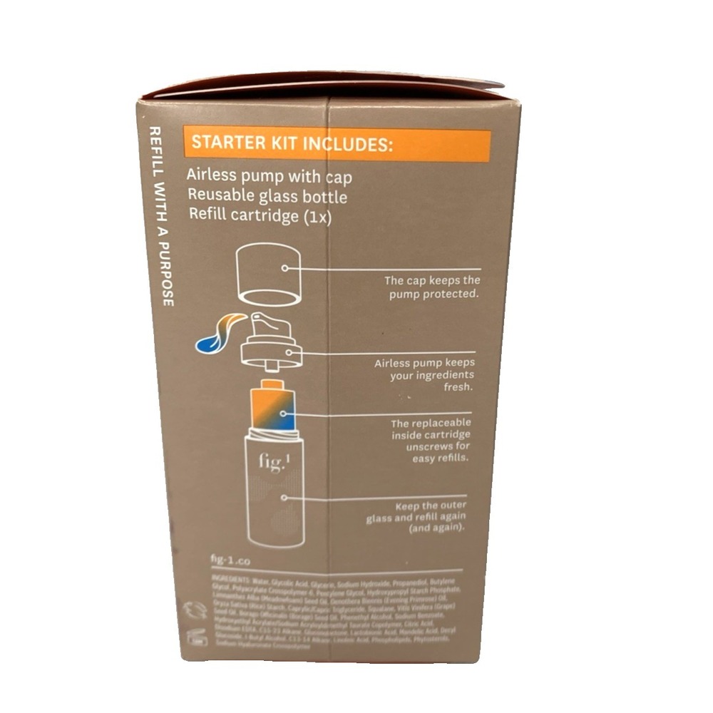 Figure 1 Glycolic Glow Treatment Starter Kit Refillable Pump Exfoliator BRANDNEW - Picture 2 of 4